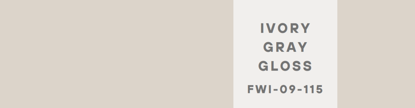 IVORY GRAY GLOSS Lami Gloss Panel